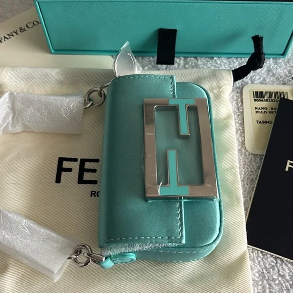 Fendi x Tiffany & Co. Nano Baguette Satin Charm Bag - Picture 10 of 17